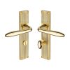 Heritage Brass Sutton Reeded Bathroom set Polished Brass finishUK Design Registration Number 6234524