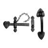 The Tudor Suffolk Latch Black Iron