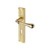 Heritage Brass Roma Reeded Lever Lock Polished Brass finishUK Design Registration Number 6234525