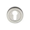 Heritage Brass Euro Profile Cylinder Escutcheon Satin Nickel finish