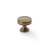 Alexander & Wilks - Lynd Cupboard Knob - Antique Brass - 32mm