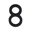 Heritage Brass Numeral 8 Concealed Fix 76mm (3") Matt Black