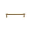 Heritage Brass Cabinet Pull Phoenix Design with 16mm Rose 96mm CTC Satin Brass finish