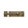 Heritage Brass Door Bolt Straight 4" x 1.5" Antique Brass Finish