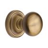 Heritage Brass Mortice Knob on Rose Hampstead Design Antique Brass finish