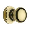 Heritage Brass Mortice Knob on Rose Kensington Design Polished Brass finish