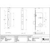 Polished SS Euro Din Sash Lock - 60mm Backset/72mm Centre