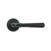 Matt Black Newbury Lever on Rose Set (Beehive)