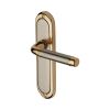 Heritage Brass Door Handle Lever Latch Saturn Design Jupiter finish