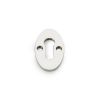 Alexander & Wilks - Standard Key Profile Ellipse Escutcheon - Polished Nickel