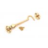 Silent Cabin Hook 4" - 100mm Polished Brass