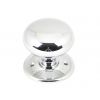 Polished Chrome Mushroom Mortice/Rim Knob Set