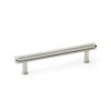 Alexander & Wilks - Crispin Knurled T-bar Cupboard Pull Handle - Polished Nickel - 128mm