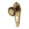 Heritage Brass Mortice Knob on Euro Profile Plate Broadway Design Antique Brass finish