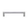 Heritage Brass Cabinet Pull City Design 128mm CTC Satin Chrome Finish