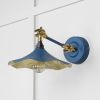 Smooth Brass Flora Wall Light in Upstream