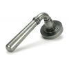 Pewter Newbury Lever on Rose Set (Plain) - Unsprung