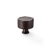 Alexander & Wilks - Leila Hammered Cupboard Knob - Dark Bronze - 35mm