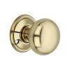 Cottage Large 50mm Rim/Mortice Door Knob Polished Brass