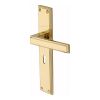 Heritage Brass Atlantis Long Lever Lock Polished Brass finish