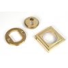 Polished Brass Round Escutcheon (Square)