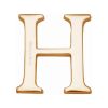 Heritage Brass Alphabet H Pin Fix 51mm (2") Polished Brass Finish