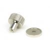 Polished Nickel Brompton Cabinet Knob - 25mm (Plain)