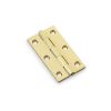 Alexander & Wilks - Heavy Pattern Solid Brass Cabinet Butt Hinge - Satin Brass - 3"