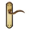 Wentworth Lever On Latch Backplate - Florentine Bronze