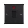 Eurolite Stainless Steel 20Amp Switch with Neon Indicator Matt Black