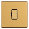 Eurolite Concealed 3mm 13Amp Un-Switched Fuse Spur Satin Brass