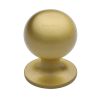 Heritage Brass Cabinet Knob Ball Design 32mm Satin Brass finish