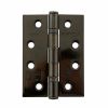 Atlantic Ball Bearing Hinges Grade 11 Fire Rated 4" x 3" x 2.5mm - Black Nickel (Pair)