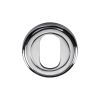 Heritage Brass Oval Profile Cylinder Escutcheon Polished Chrome finish