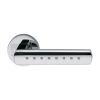 Vita Door Handle on Round Rose Polished Chrome