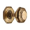 Heritage Brass Octagon Centre Door Knob 3" Antique Brass finish