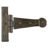 Beeswax 4" Penny End T Hinge (pair)