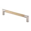 Wooden Cabinet Pull Handle Angle Design 192mm Oak Finish