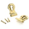 Polished Brass 50mm Euro Door Pull (Back to Back fixings)