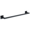 Chelsea 60cm Towel Bar Rail. Wall Mounted for Bathroom and Kitchen. Black finish