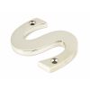 Polished Nickel Letter S