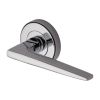 Sorrento Door Handle Lever Latch on Round Rose Swift Design Polished Chrome finish