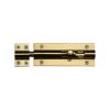 Heritage Brass Door Bolt Straight 4" x 1.5" Polished Brass finish