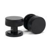 Black Brompton Mortice/Rim Knob Set (Art Deco)