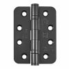 Eclipse 14869BLK - 102x76x3mm BLK Ball Bearing Radius Corner Hinge Grade 13 - (Pair) - Matt Black