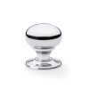 Alexander & Wilks - Kershaw Door Knob - Polished Chrome - Knob 41mm