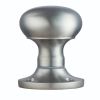 Mushroom Mortice Knob (Unsprung) - Satin Chrome