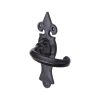 The Tudor Door Handle Lever Latch Wroxeter Design Black Iron