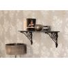 Black 9" x 9'' Flower Shelf Bracket