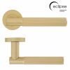 Eclipse 63243 - Linear Insignia Lever On Rose - Satin Brass